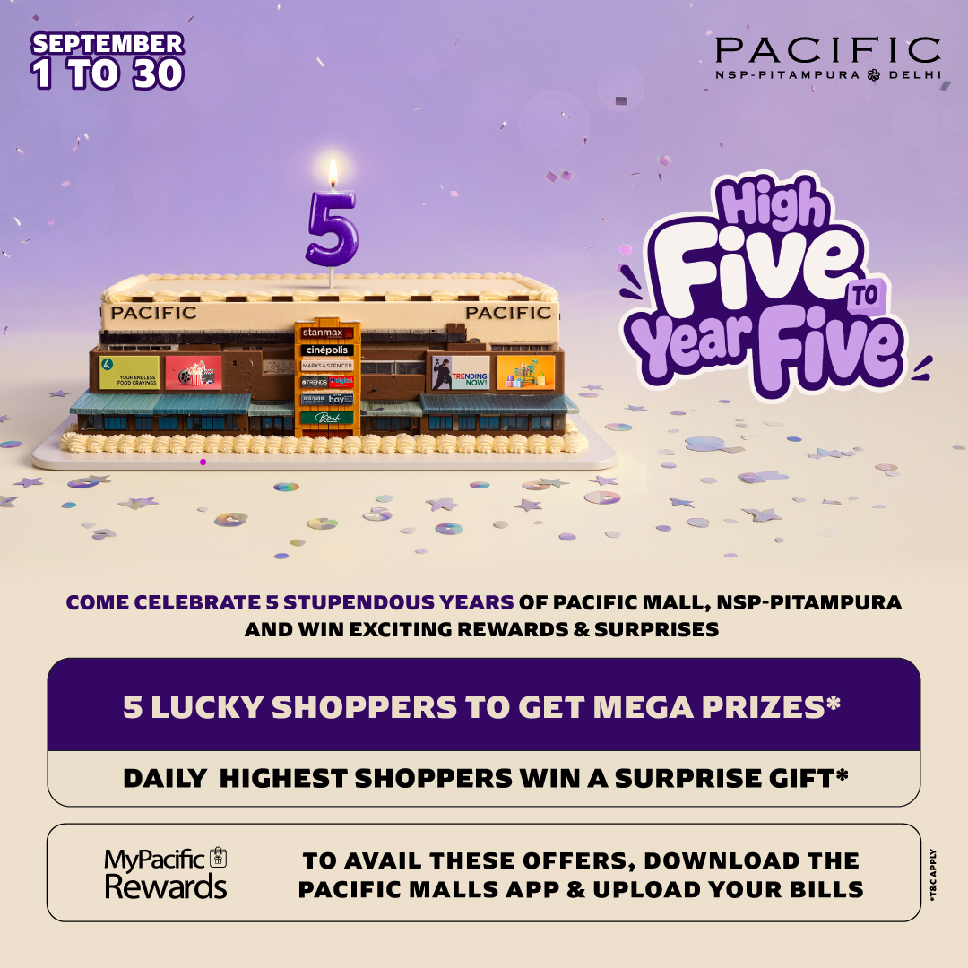 High Five To Year Five! at Pacific Mall, NSP-Pitampura